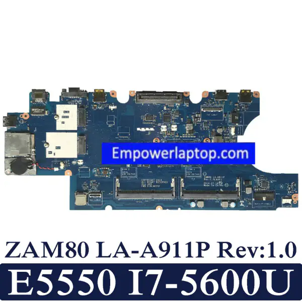 Płyta główna Dell Latitude E5550 ZAM80 LA-A911P Rev:1.0 I7-5600U