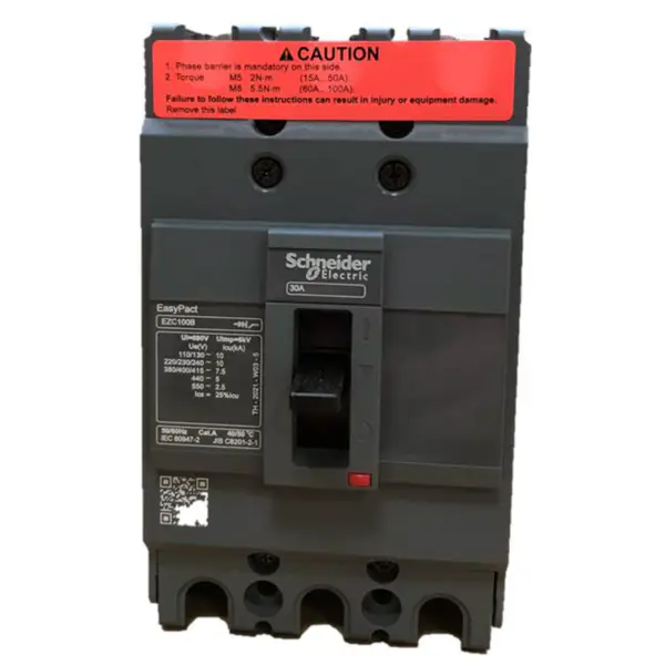 3-biegunowy wyłącznik kompaktowy Easypact EZC100B 3P30A