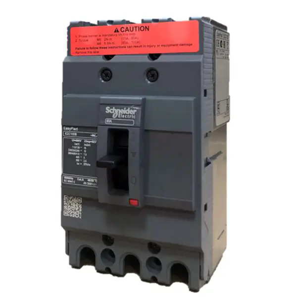 3-biegunowy wyłącznik kompaktowy Easypact EZC100B 3P60A