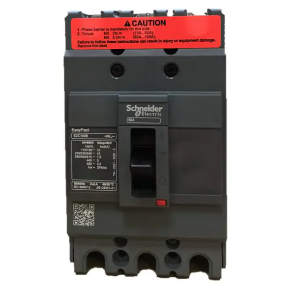 3-biegunowy wyłącznik kompaktowy Easypact EZC100B 3P50A