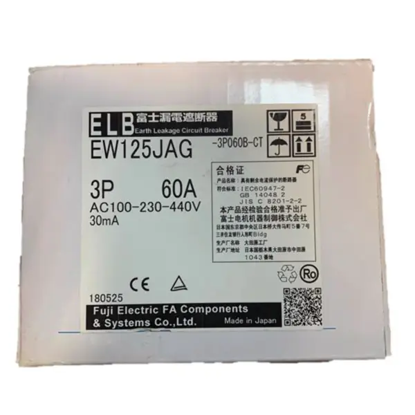 Fuji Wyłącznik EW125JAG 3P 60A 15~125A
