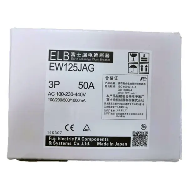 Fuji Wyłącznik EW125JAG 3P 60A 15~125A