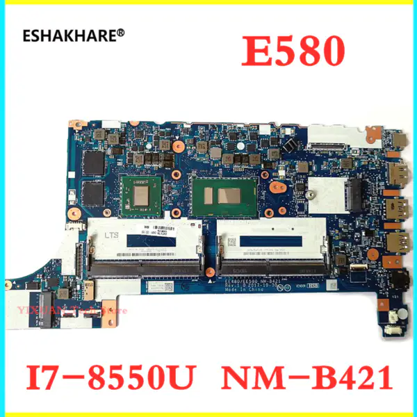 01LW199 Płyta główna do laptopa Lenovo Thinkpad E480 E580 EE480 EE580 NM-B421 i7-8550U RX550 2G