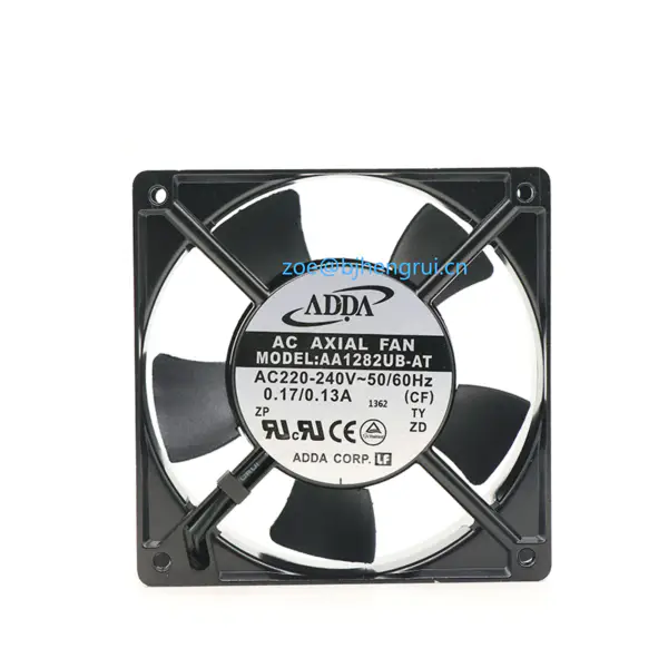 ADDA AA1282UB-AT Seria AA 2700 RPM 120 x 120 x 38 mm 111.9 CFM 220-240 V Wentylator AC z łożyskiem kulkowym
