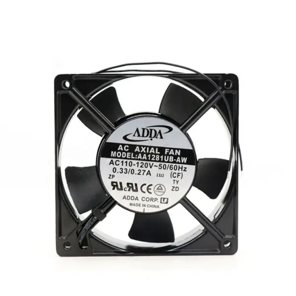 ADDA AA1281UB-AW 120MM 115VAC 107CFM 48.1DB 12038 Osiowy wentylator chłodzący