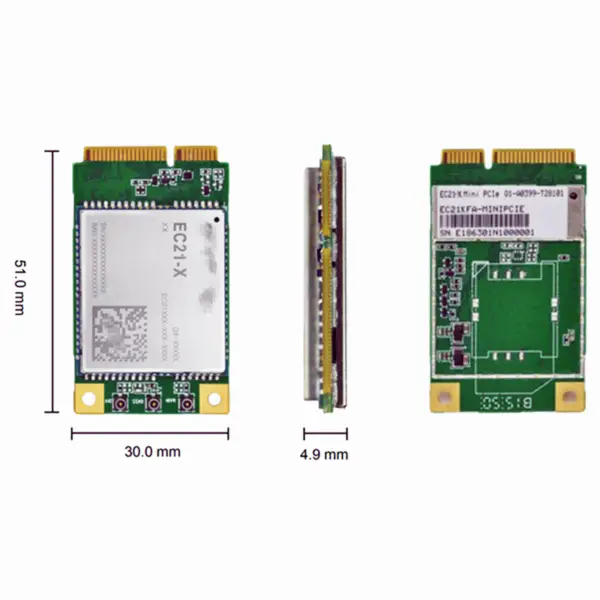 Moduł LTE Cat 1 EC21 Mini PCIe 4G Moduły komunikacji bezprzewodowej IOT EC21-E-MINIPCIE EC21EFA-MINIPCIE