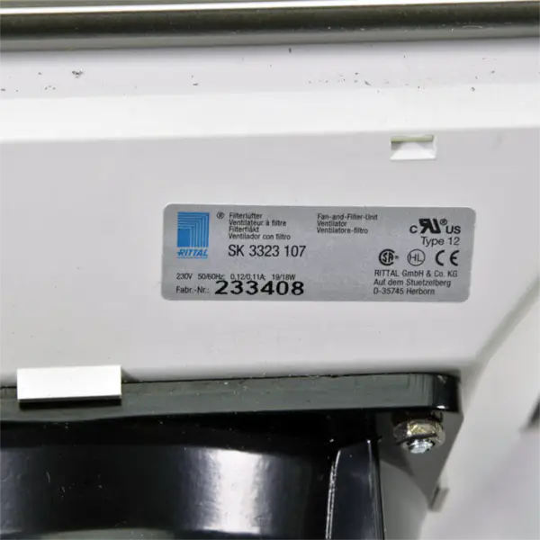 Ebmpapst SK3323107 255*255*95mm 230VAC 0.12/0.11A 18/19W 50/60HZ IP54 Wentylator z filtrem