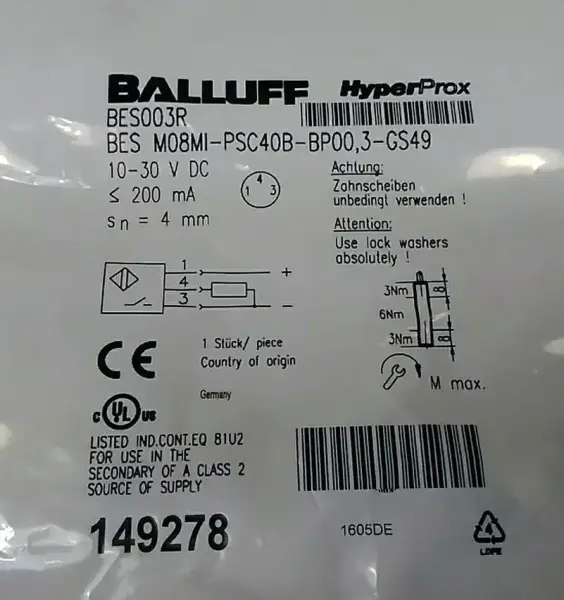 Czujnik Balluff BES003R