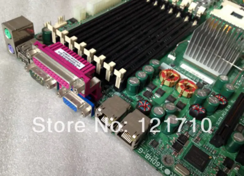 SUPER płyta główna do stacji roboczych i serwerów Supermicro X6DH8-G REV 1.21 dual XEON 604 socket industrial motherboard
