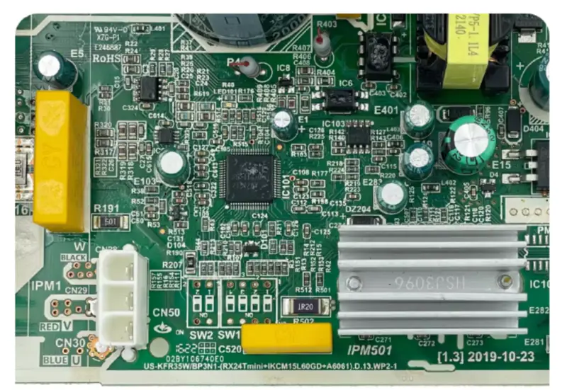 US-KFR-35W/BP3N1-(RX24Tmini+IKCM15L60GD+A6061).D.13.WP2-1 PCB 17122000047115 Płyta sterująca klimatyzatora Midea