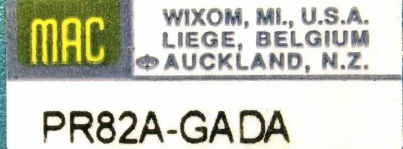 ZAWORY MAC PR82A-GADA