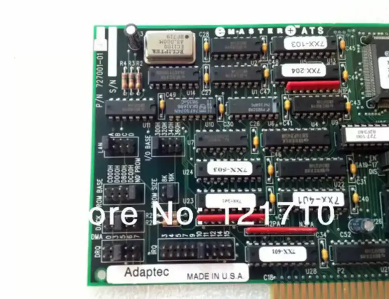 Płyta Adaptec Interfejs Adaptec EMASTER ATS ISA Kontroler sieciowy Przemysłowa płyta główna 727001-0104