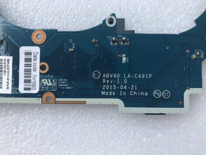 HP 818131-001 818131-501 818131-601 Płyta główna LA-C491P i5-5200U
