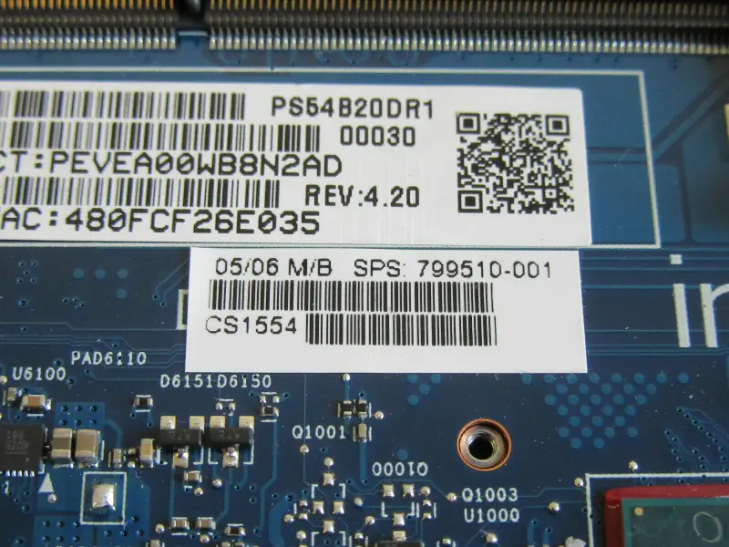 Płyta główna HP 799510-001 799510-501 799510-601 I5-5200U