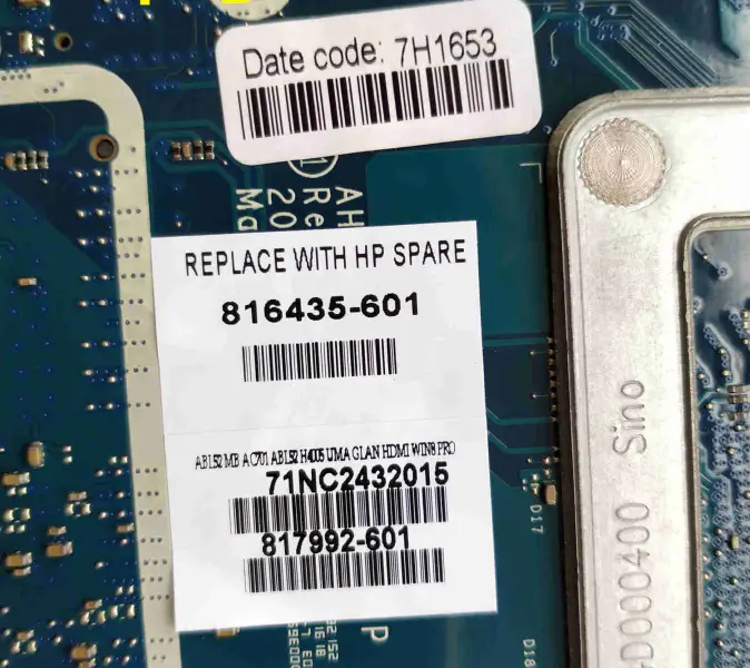 HP 816435-001 816435-501 816435-601 Płyta główna LA-C701P I3-4005U