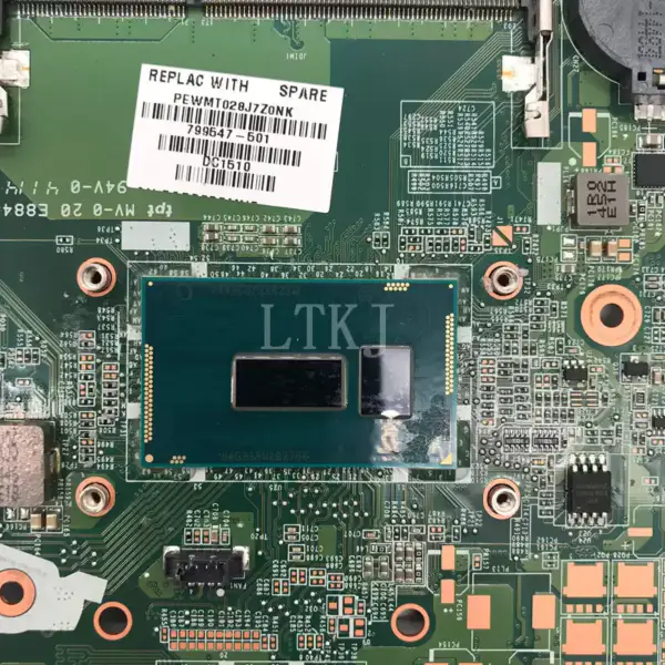 HP 856227-001 856227-501 856227-601 Płyta główna I7-6500U 940MX 2GB DAG34AMB6D0
