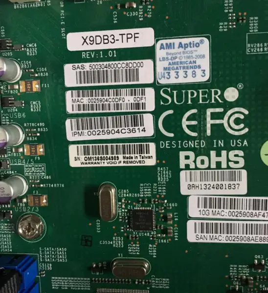 Płyta główna SuperMicro X9DB3-TPF do serwerów LGA1356 E5-2400V2