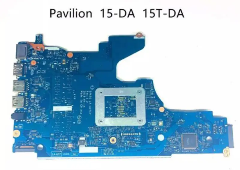 HP 15-DA 15-DA0076nr L20373-601/ L49974-601 EPK50 LA-G07EP Z SR3LD I3-7020U DDR4 Płyta główna do laptopa