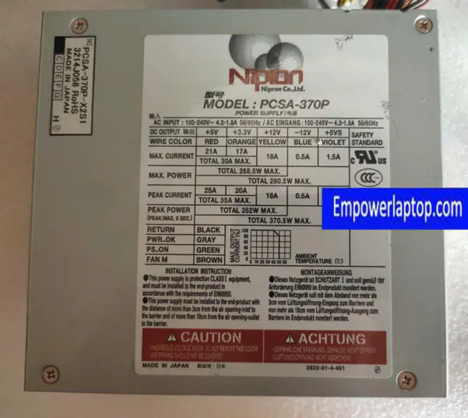 Zasilacz NiPron PCSA-370P 370W PCSA-370P-X2S1