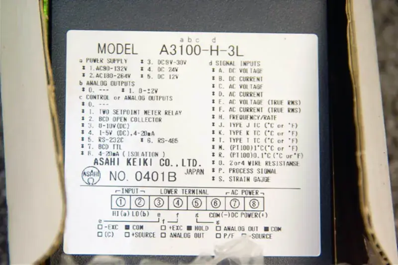 ASAHI KEIKI CO.,LTD KONTROLER LICZNIKA A3100-H-3L NE A3100