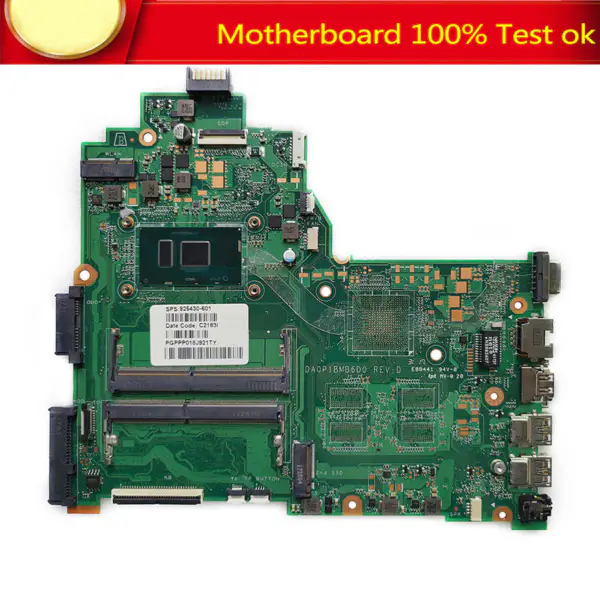 HP 925430-601 DA0P1BMB6D0 z płytą główną z procesorem SR342 i5-7200u