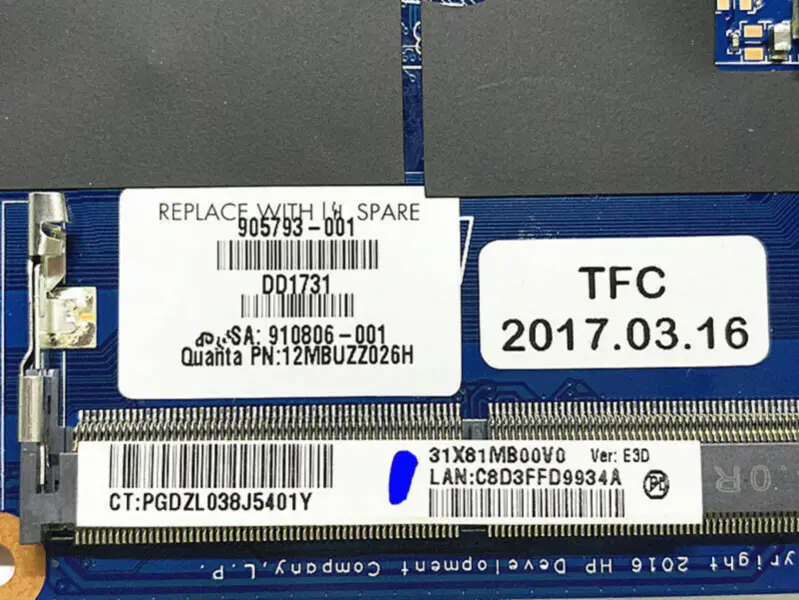 Płyta główna HP 905793-601