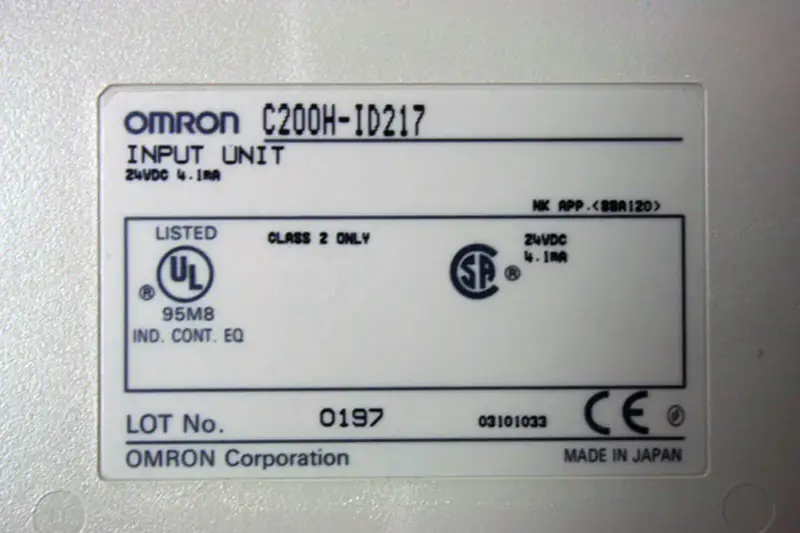 Moduł sterownika PLC Omron C200HID217 C200H-ID217