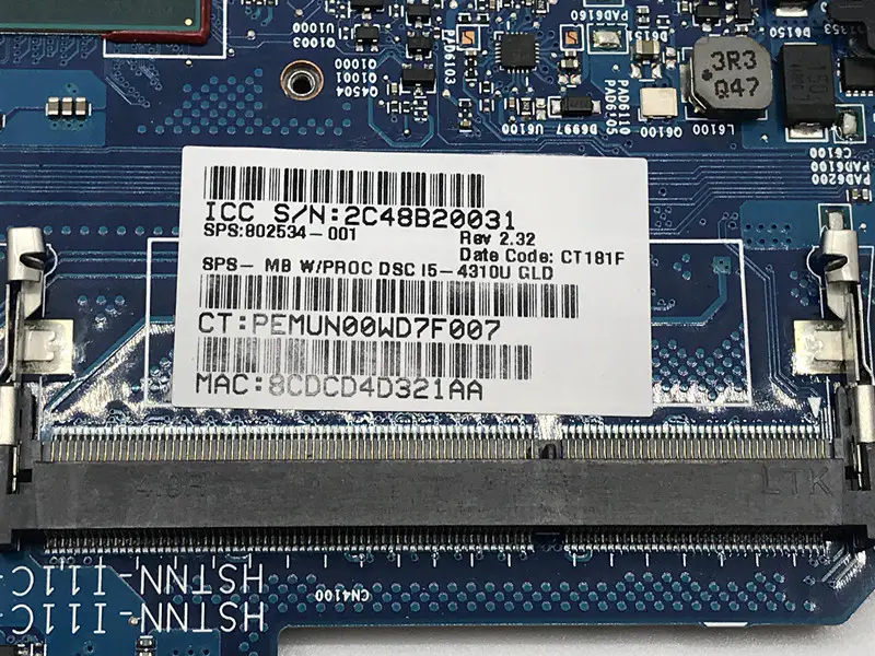 Płyta główna HP 836094-001 836094-501 836094-601 DAX1BDMB6F0