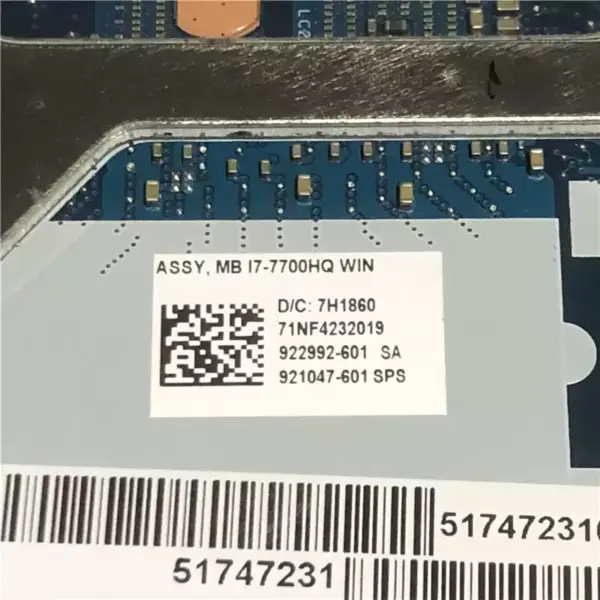 Płyta główna HP ZBook 15 G4 921048-001 921048-501 921048-601 LA-E161P