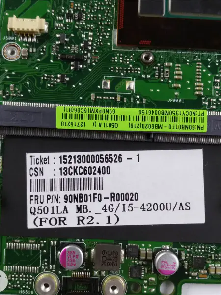 Płyta główna Asus 60NB01F0-MB6020 Q501LA ATX