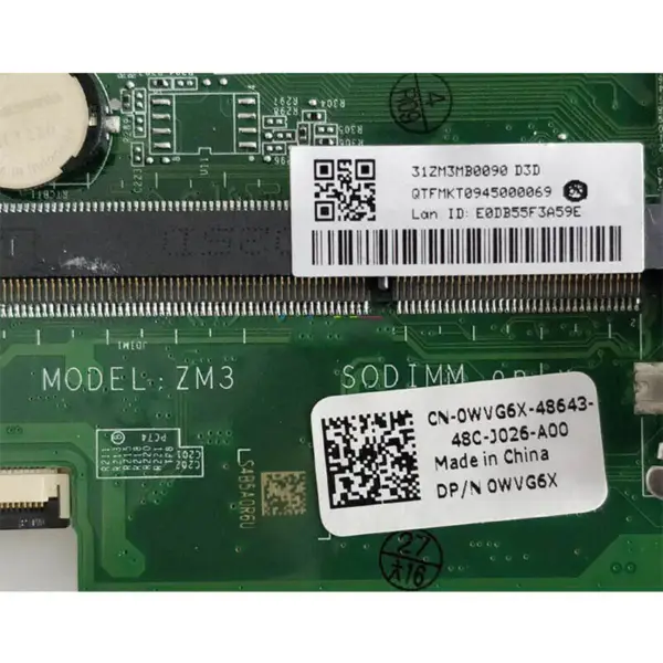 Płyta główna Dell 0WVG6X 11 3043 3152 3157 ATX