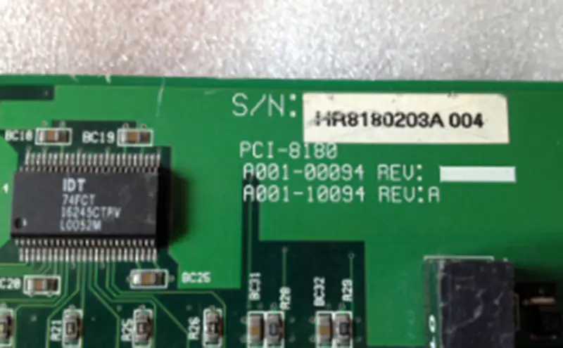 Karta A/D PCI-8180 A001-00094 10094 REV A przemysłowa płyta główna