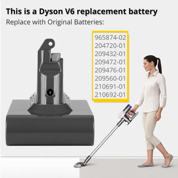 Bateria Dyson V6 DC62 DC58 DC59 SV09 SV07 SV03
