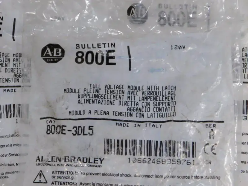 Moduł napięciowy Allen-Bradley 800E3DL5