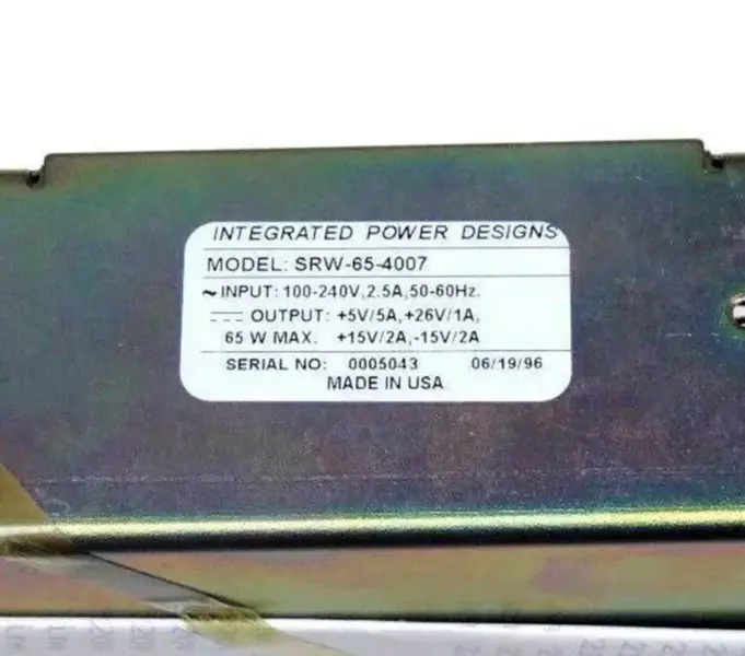 INTEGRATED POWER DESIGNS SRW-65-4007