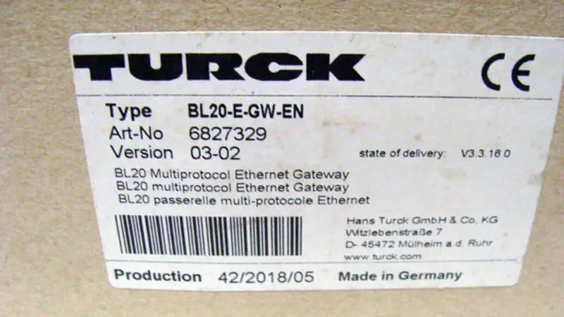 TURCK BL20-E-GW-PL