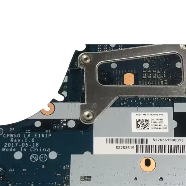 Płyta główna HP ZBook 15 G4 921048-001 921048-501 921048-601 LA-E161P