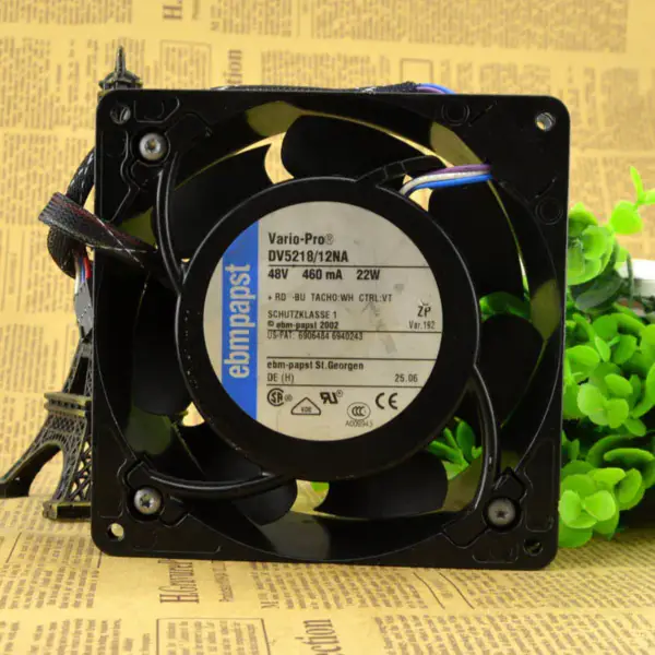 DV5218/12NA papst 48V 22W 0.46A 13CM 12738 Wentylator 12.7cm