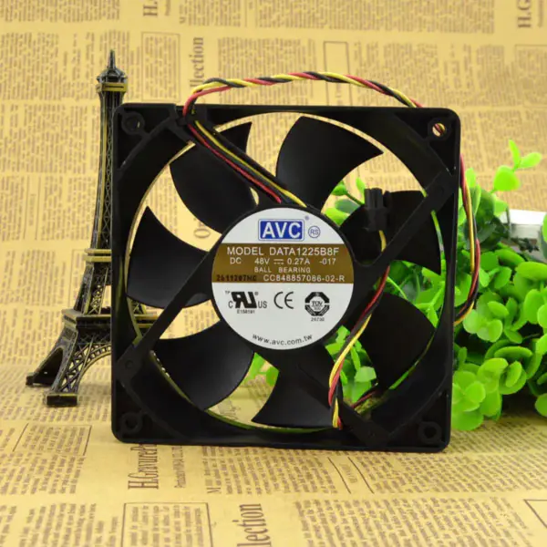 AVC DATA1225B8F 12025 48v 0.27A 12CM 3-przewodowy wentylator