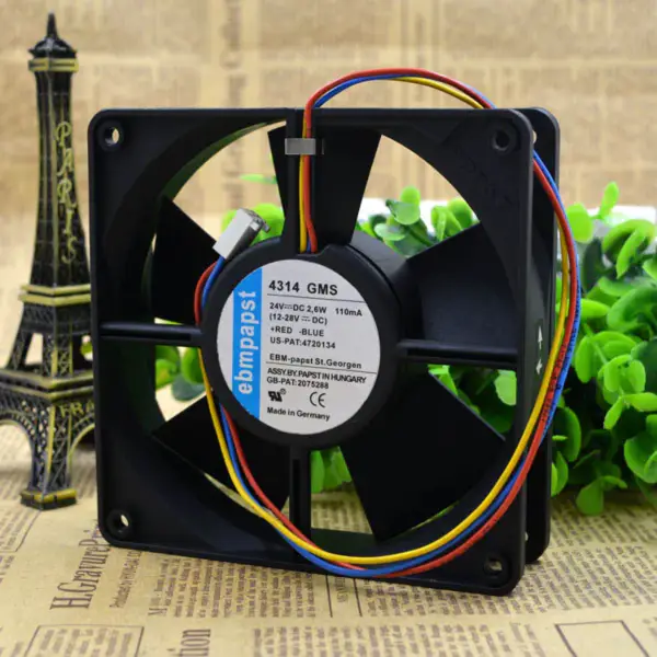 ebmpapst TYP 4314GMS 24V 2.6W 120*120*323-wentylator przewodowy
