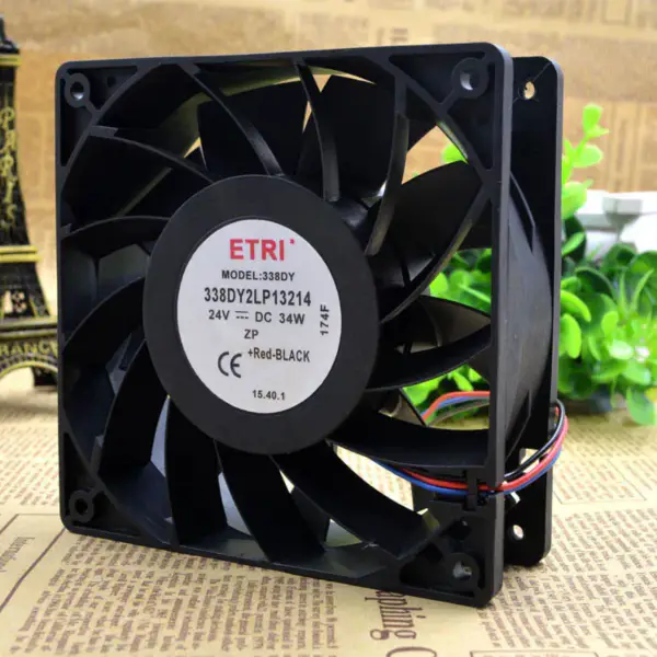 ETRI 338DY 2LP13214 24V 34W 12038 12CM wentylator 24V