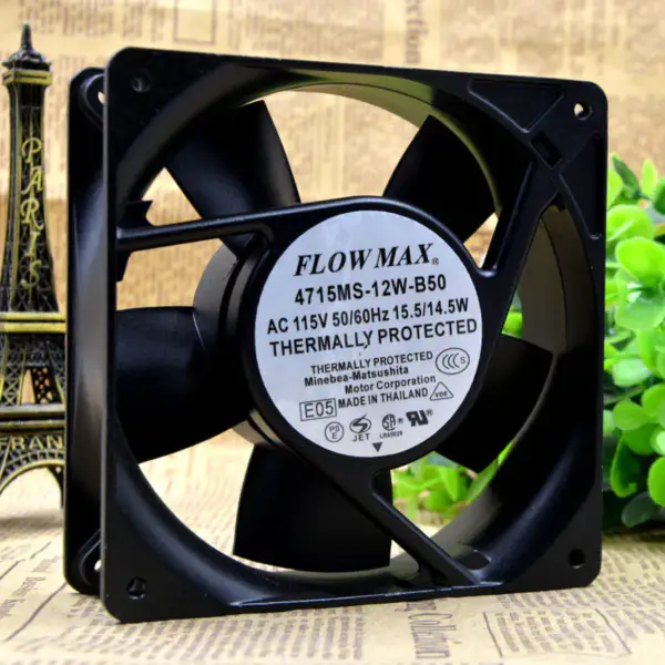 Wentylator FLOW MAX 4715MS-12W-B50 4715MS-12T-B50 115V 12CM