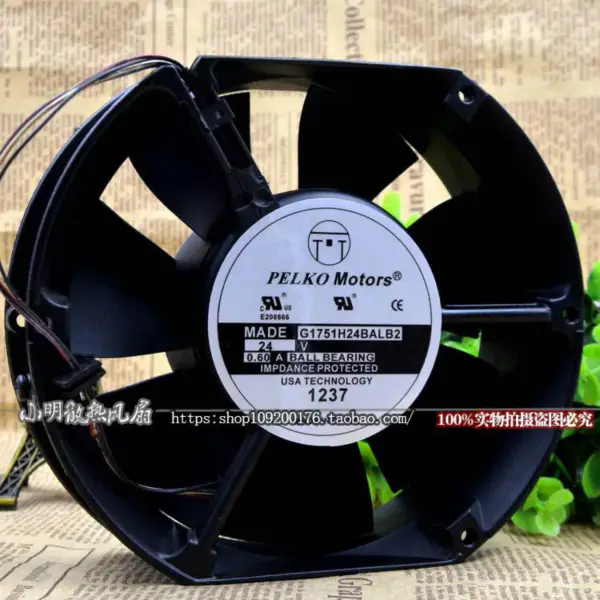 Wentylator PELKO MOTORS G1751H24BALB2 24V 0.60A