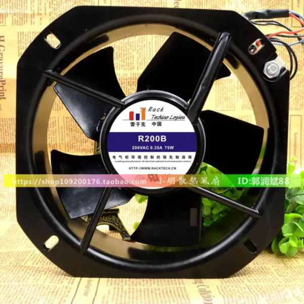 R200B 225*225*80MM 190MM AC230V 0.29A wentylator 22580