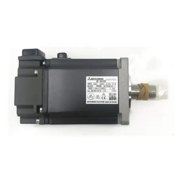Enkoder hamulca elektrycznego Mitsubishi 400 W Energooszczędny płaski serwomotor prądu przemiennego 400 W HF-KP43K