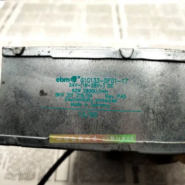 Wentylator EBM G1G133-DF01-17 24 V 62 W 17 CM