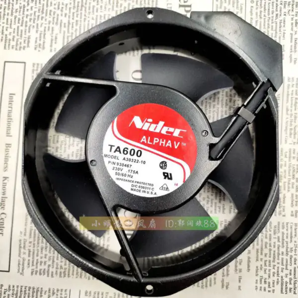 Wentylator Nidec TA600 A30322-10 17238 17cm 230v