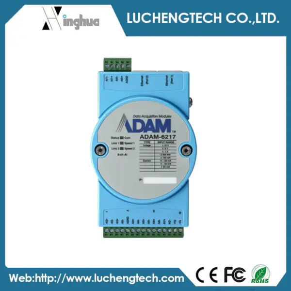Advantech ADAM-6217-AE 8-kanałowy moduł izolowanego wejścia analogowego Modbus TCP