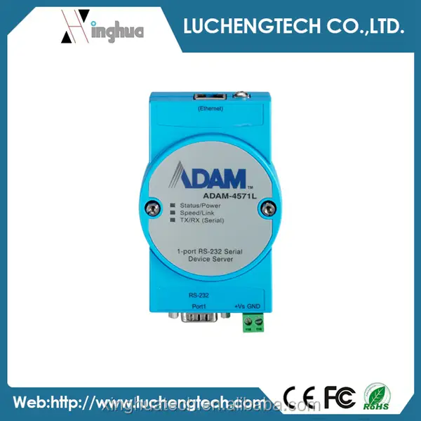 1-portowy serwer urządzeń szeregowych RS-232 Advantech ADAM-4571L-DE