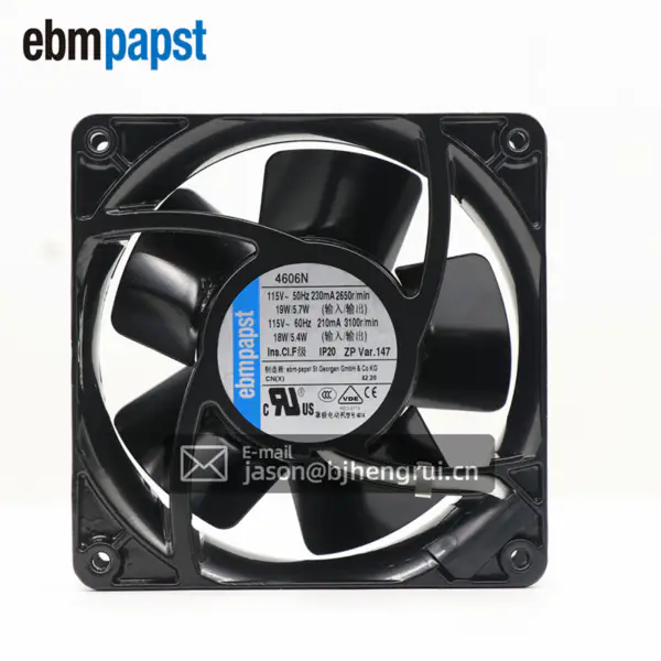 12038 180m3/h 115V 18W 4606N Zasilacz UPS Szafa sieciowa Dedykowany wentylator osiowy z metalowymi rurkami chłodzącymi
